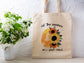 Let The Sunshine on Your Mind Cotton Canvas Tote Bag Be Kind Cotton Canvas Tote Bags