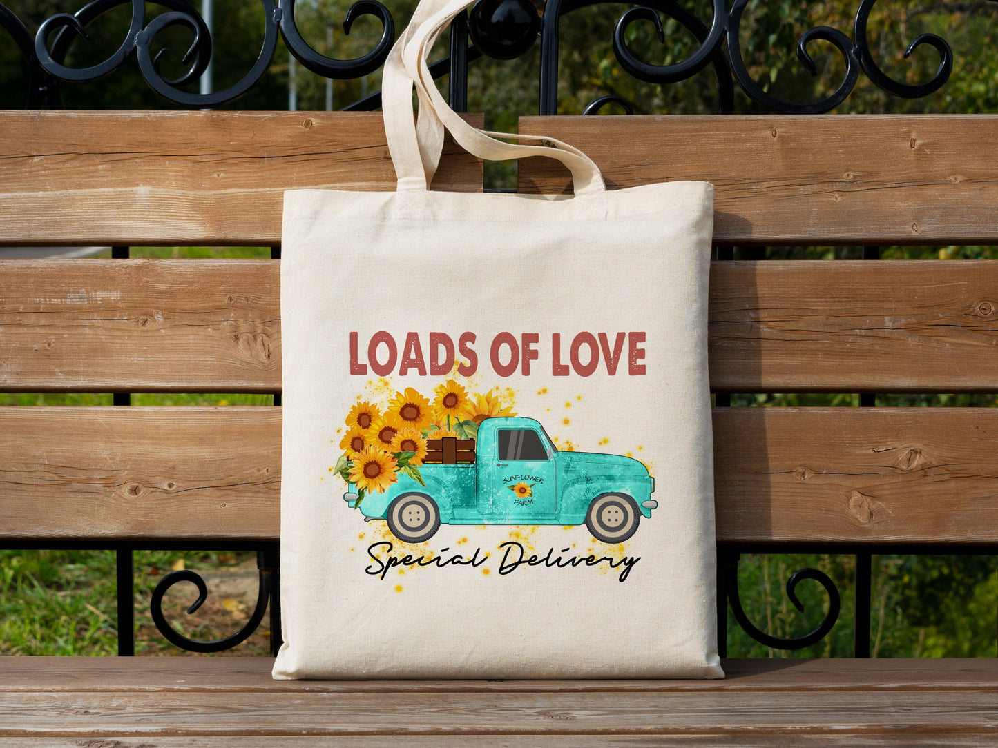 Load s of Love Cotton Canvas Tote Bag Loads of Love Special Delivery Cotton Canvas Tote Bags