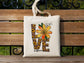 Love of Sunflower Cotton Canvas Tote Bag Love of Sunflower Cotton Canvas Tote Bags
