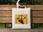 Bee Honeycomb and Lips Cotton Canvas Tote Bag  Bee Honeycomb and Lips Cotton Canvas Tote Bags
