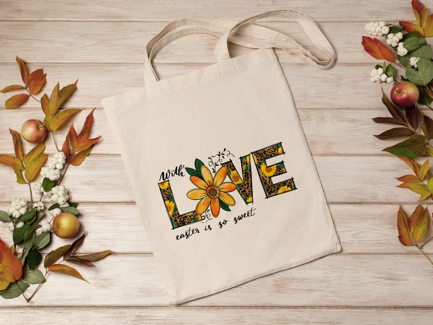 Love of Sunflowers Cotton Canvas Tote Bag Love of Sunflowers Cotton Canvas Tote Bags
