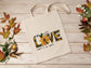 Love of Sunflowers Cotton Canvas Tote Bag Love of Sunflowers Cotton Canvas Tote Bags