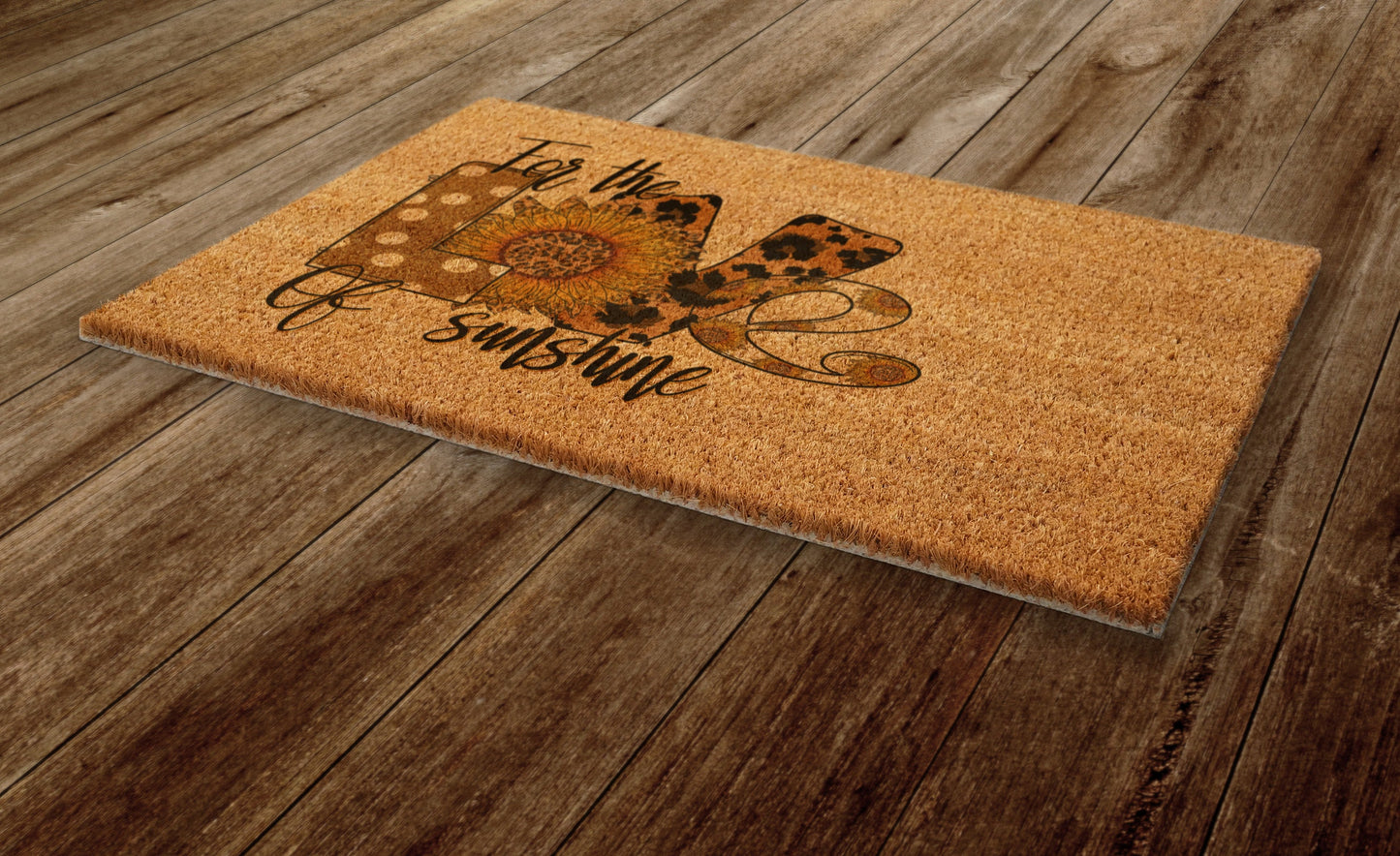 Love Spring Door Mat,  Spring Door Mats, Farmhouse Doormat, Sunflower and Butterfly Doormats, Funny Doormat, Welcome Mats