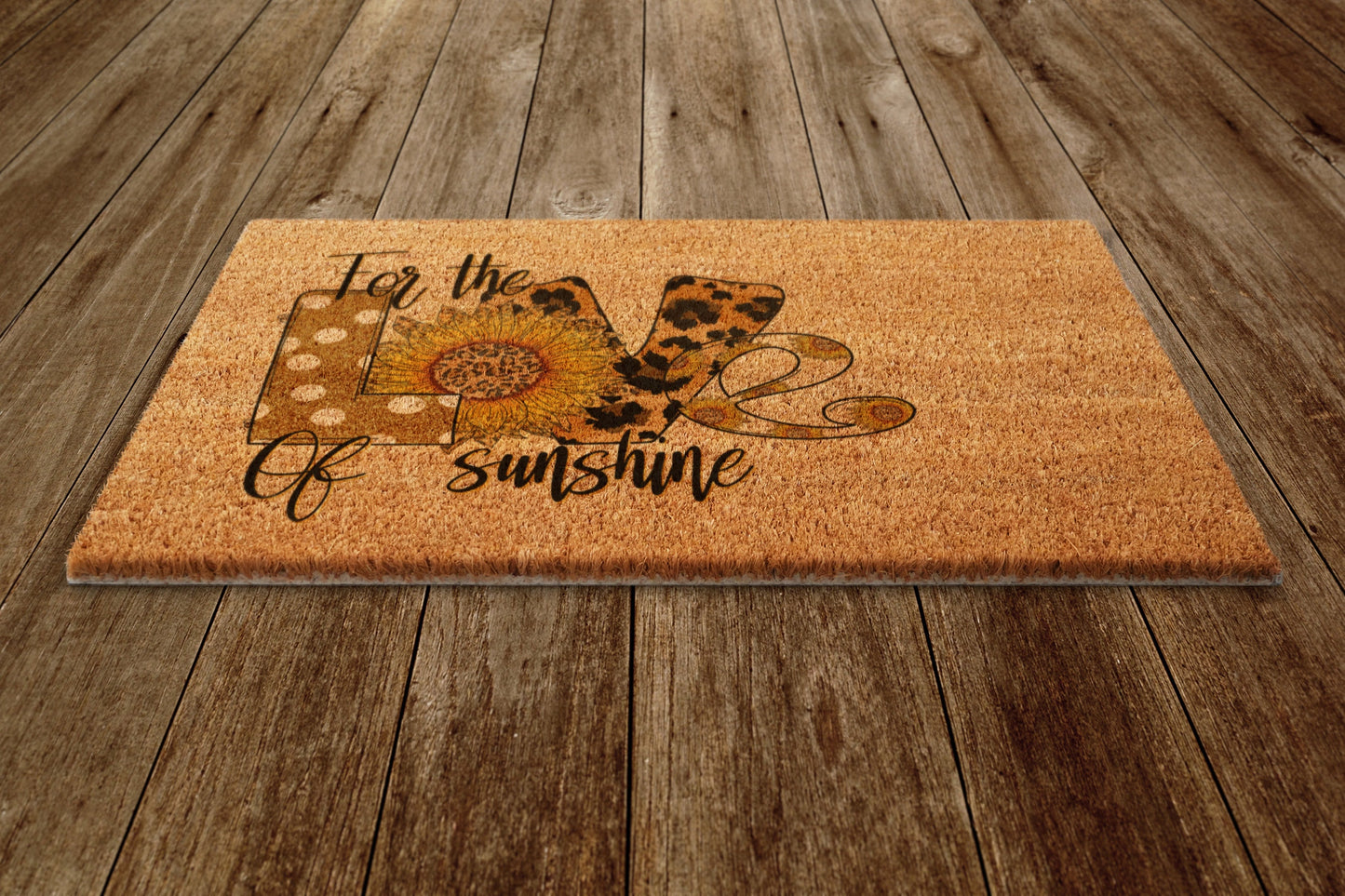 Love Spring Door Mat,  Spring Door Mats, Farmhouse Doormat, Sunflower and Butterfly Doormats, Funny Doormat, Welcome Mats