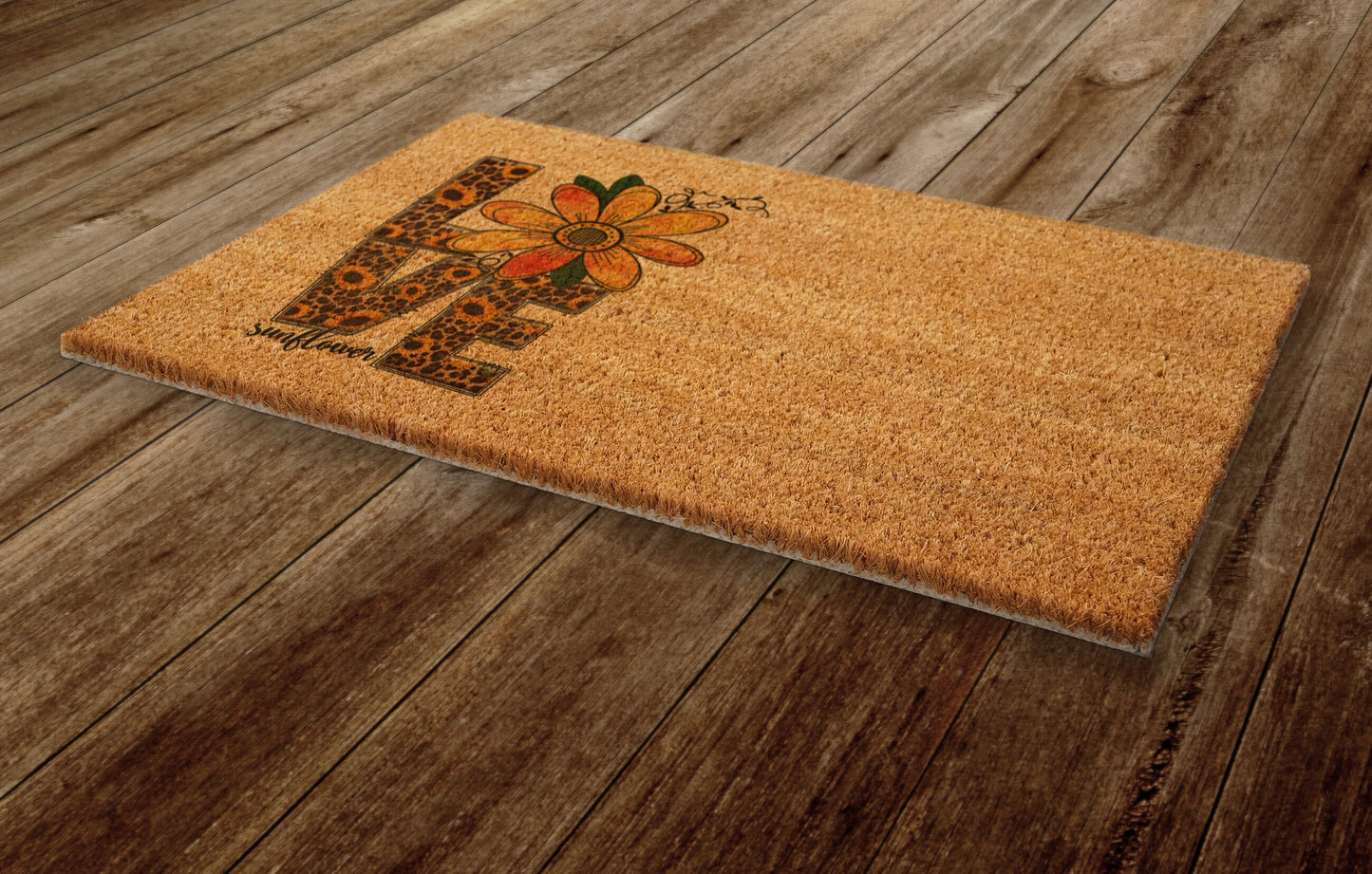 Love of Sunflowers Door Mat, Spring Door Mats, Farmhouse Doormat, Love Spring Doormats, Funny Doormat, Welcome Mats