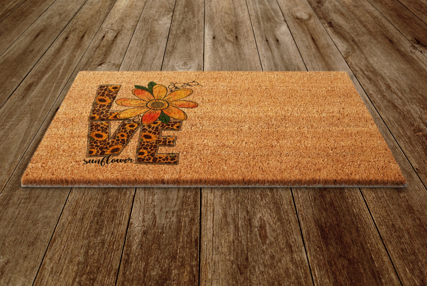 Love of Sunflowers Door Mat, Spring Door Mats, Farmhouse Doormat, Love Spring Doormats, Funny Doormat, Welcome Mats