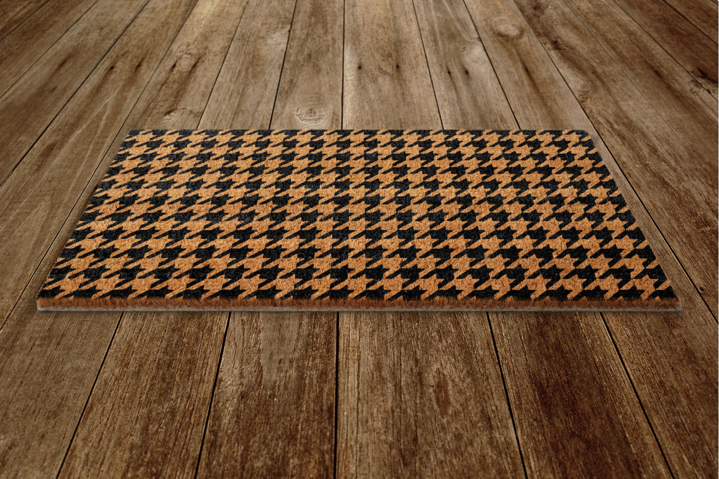 Houndstooth Pattern  Welcome Door Mat, Houndstooth Welcome Coir Door Mats, Funny Doormat, Welcome Outdoor Mats