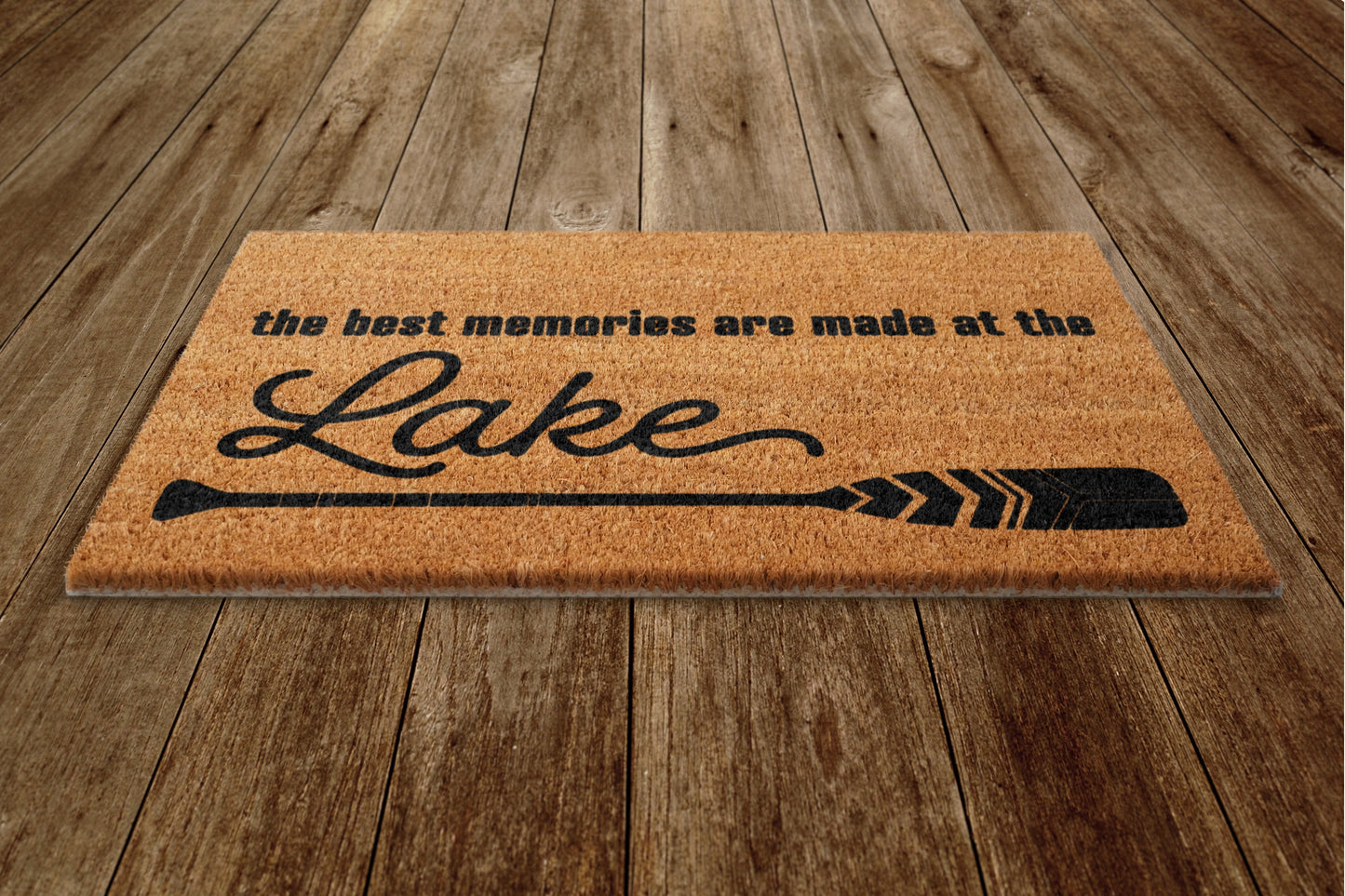 Best Memories at Lake Door Mat, On Lake Welcome Coir Door Mats, Funny Doormat, Welcome Outdoor Mat