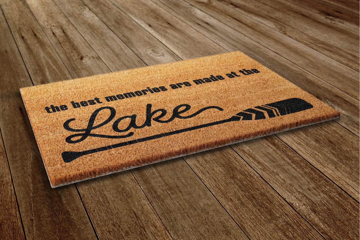 Best Memories at Lake Door Mat, On Lake Welcome Coir Door Mats, Funny Doormat, Welcome Outdoor Mat
