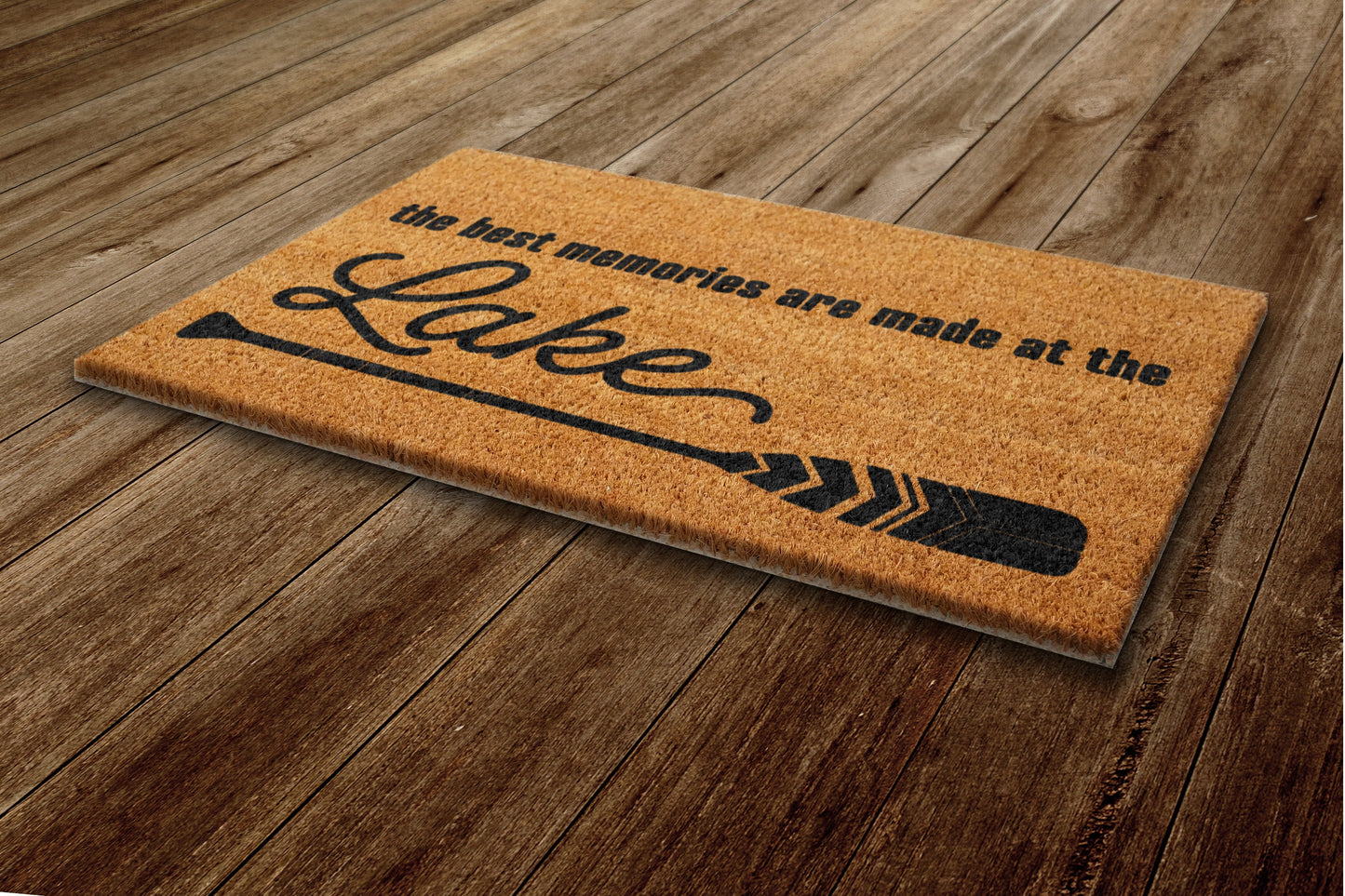 Best Memories at Lake Door Mat, On Lake Welcome Coir Door Mats, Funny Doormat, Welcome Outdoor Mat