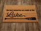 Best Memories at Lake Door Mat, On Lake Welcome Coir Door Mats, Funny Doormat, Welcome Outdoor Mat
