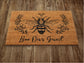 Bee Our Guest Door Mat, Bee Spring Door Mats, Funny Doormat, Welcome Mats