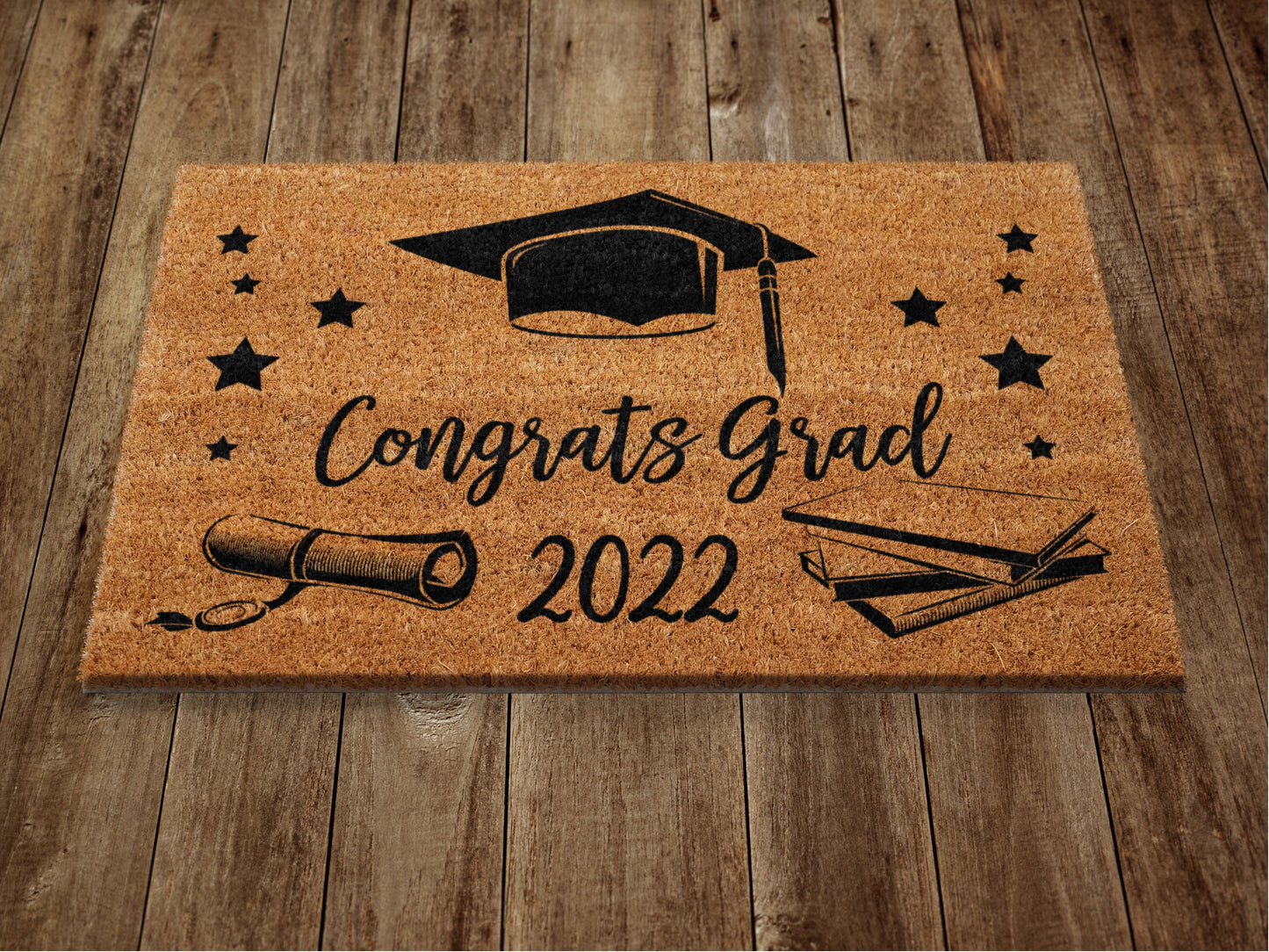Congrats Grad Door Mat, Congratulations Door Mats, Funny Doormat, Welcome Mats Gift Doormat Graduation Gift