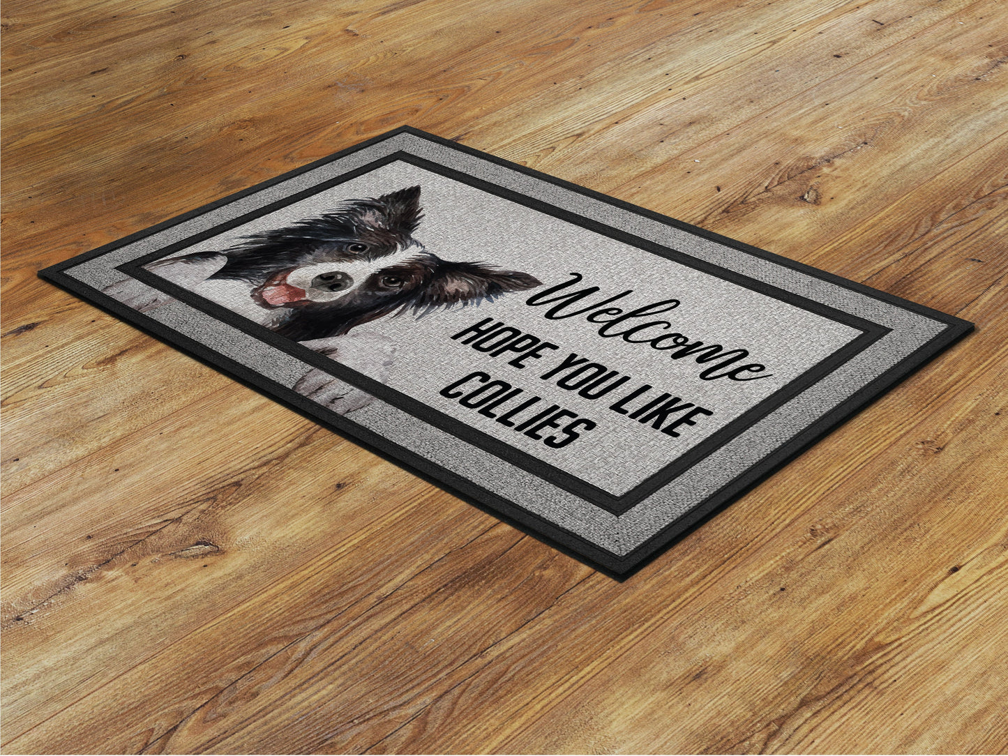 Collies Doormat, Collies Funny Dogs Door Mat, Collies Doormats, Funny Collies Dogs Rubber Mat, Welcome Mat