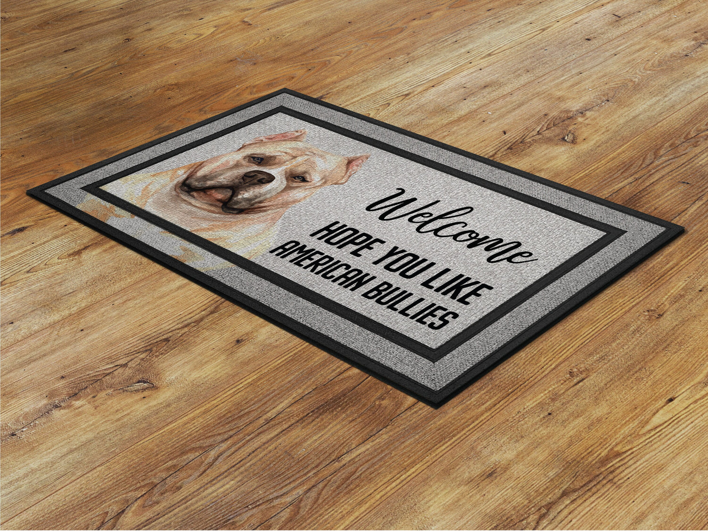 American Bullies Doormat, American Bullies Funny Dogs Door Mat, American Bullies Doormats, American Bullies Dogs Rubber Mat, Welcome Mat