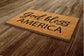 God Bless America Door Mat, God Bless America Door Mats, Funny Doormat, Welcome Outdoor Coir Mats Gift Doormat Housewarming Gift