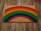 Under the Rainbow Door Mat, Rainbow Coir Door Mats, Funny Doormat, Welcome Rainbow Outdoor Mat