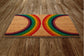 Couple Rainbow Door Mat, Rainbow Coir Door Mats, Couple Funny Rainbow Doormat, Welcome Rainbow Outdoor Mat