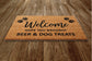 Beer and Dog Treats Mat, Beer Door Mats, Funny Doormat, Welcome Mats