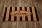 Cabana Welcome Door Mat, Cabana Stripe Welcome Coir Door Mats, Funny Doormat, Welcome Outdoor Mats