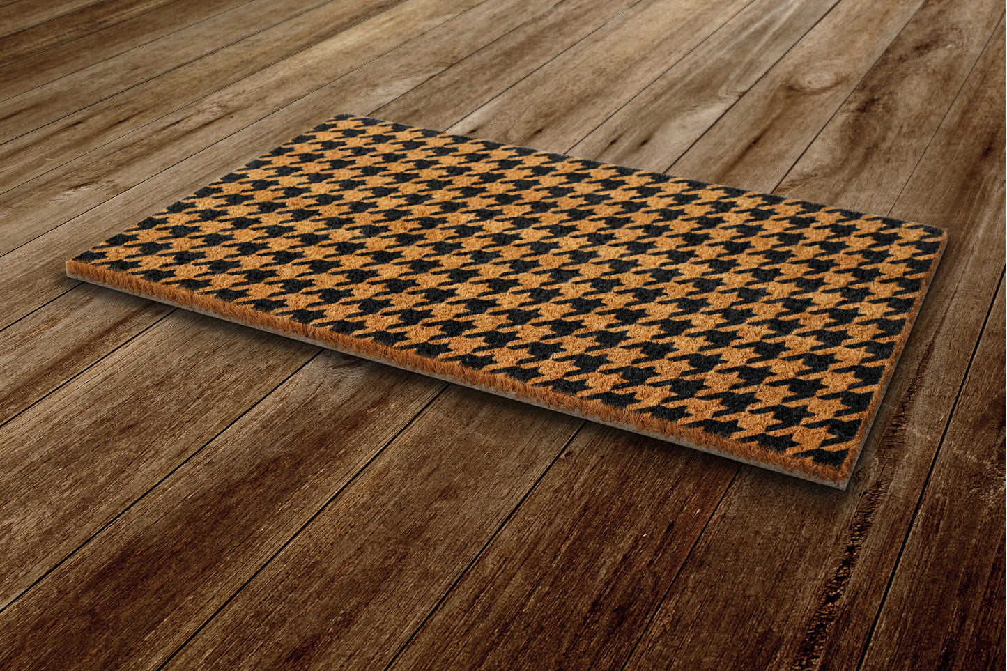 Houndstooth Pattern  Welcome Door Mat, Houndstooth Welcome Coir Door Mats, Funny Doormat, Welcome Outdoor Mats