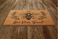 Bee Our Guest Door Mat, Bee Spring Door Mats, Funny Doormat, Welcome Mats