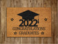 Graduates Door Mat, Congratulations Door Mats, Funny Doormat, Welcome Mats Gift Doormat