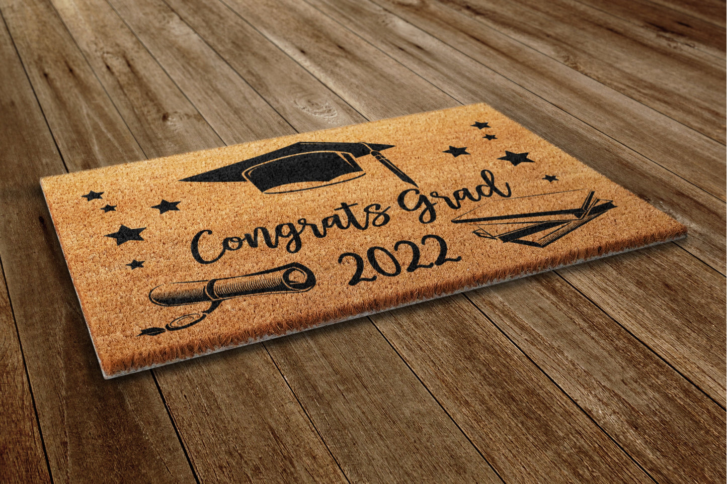Congrats Grad Door Mat, Congratulations Door Mats, Funny Doormat, Welcome Mats Gift Doormat Graduation Gift