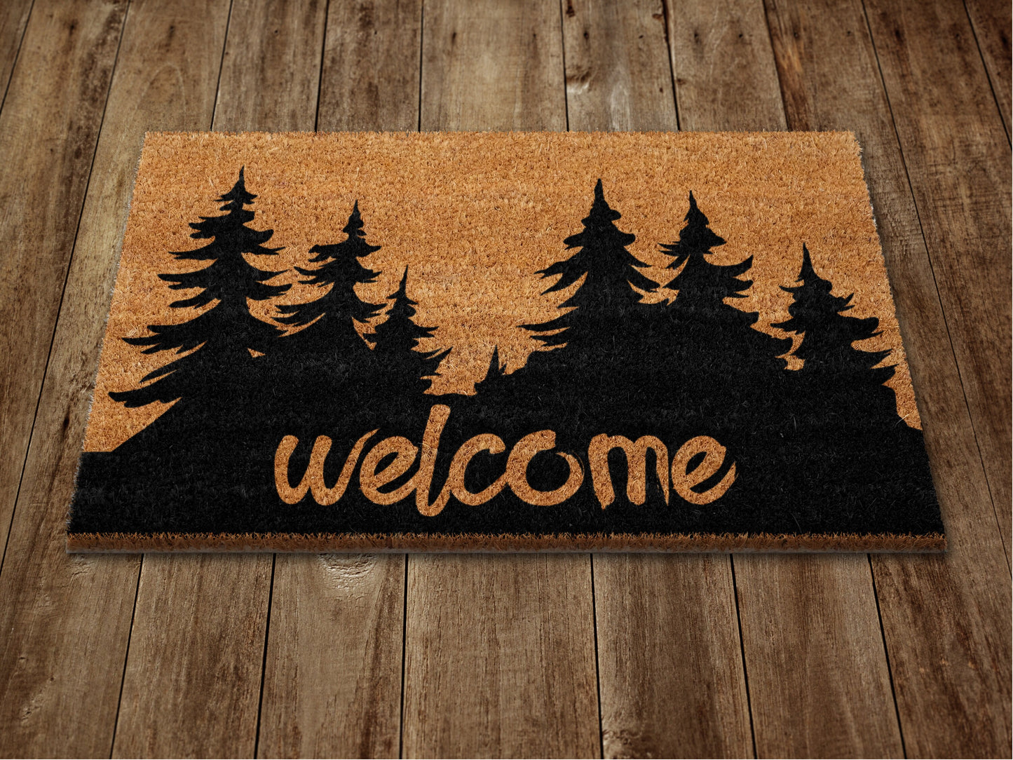 Welcome to Forest Door Mat, Forest  Welcome Coir Door Mats, Funny Doormat, Welcome Outdoor Mat