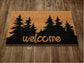 Welcome to Forest Door Mat, Forest  Welcome Coir Door Mats, Funny Doormat, Welcome Outdoor Mat