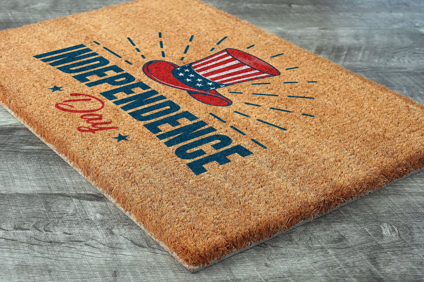 Independence Day Mat, USA Flag Door Mat, Patriotic Door Mats, Funny Doormat, Welcome Mats