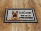 German Shepherds Doormat, German Shepherds  Funny Dogs Door Mat, Doormats, Funny German Shepherds Dogs Rubber Mat, Welcome Mat