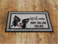 Collies Doormat, Collies Funny Dogs Door Mat, Collies Doormats, Funny Collies Dogs Rubber Mat, Welcome Mat