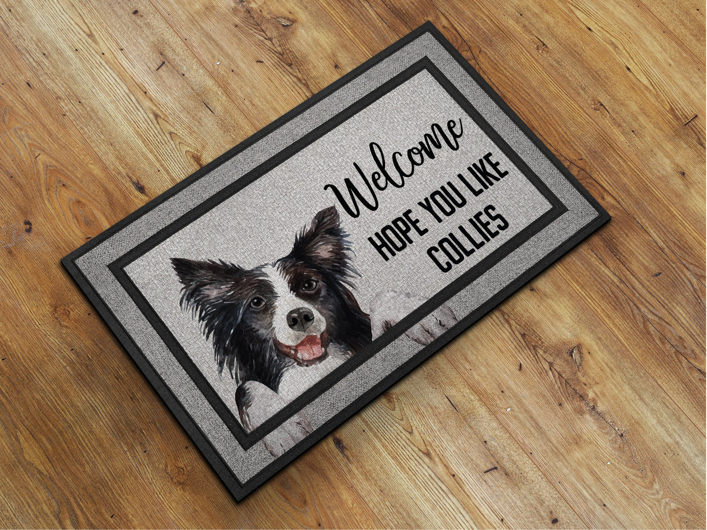 Collies Doormat, Collies Funny Dogs Door Mat, Collies Doormats, Funny Collies Dogs Rubber Mat, Welcome Mat