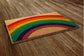 Under the Rainbow Door Mat, Rainbow Coir Door Mats, Funny Doormat, Welcome Rainbow Outdoor Mat