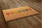 Rainbow of the Hearts Door Mat, Rainbow Hearts Coir Door Mats, Funny Rainbow Doormat, Welcome Rainbow Outdoor Mat