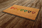 Rainbow of the Hearts Door Mat, Rainbow Hearts Coir Door Mats, Funny Rainbow Doormat, Welcome Rainbow Outdoor Mat