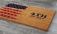 USA Flag  4th of July Door Mat, Patriotic Door Mats, Funny Doormat, Welcome Mats