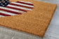 USA Flag Hearth, Patriotic  Door Mats, Funny Doormat, USA Flag Welcome Mats, US Flag Coir Doormat
