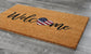 Welcome USA Doormat, USA Flag Hearth Mat, Patriotic Door Mats, Funny Doormat, Patriotic Flag Welcome Mats, US Flag Coir Doormat
