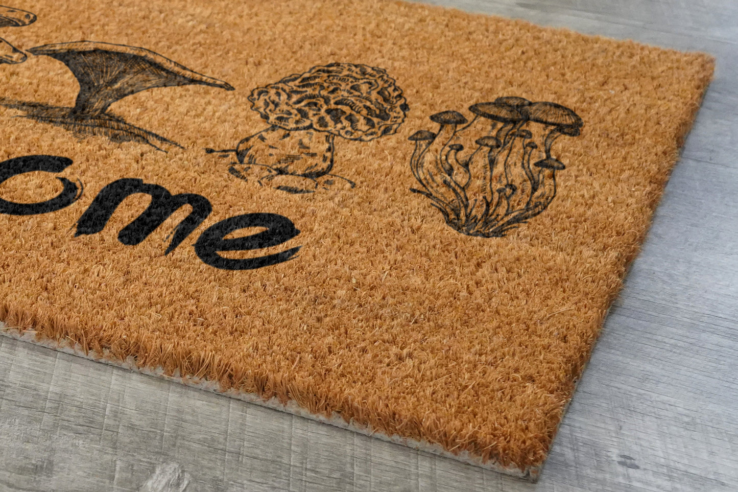 Mushroom Welcome Door Mats, Mushrooms Coir Door Mats, Mushroom Welcome Funny Doormat, Mushroom Outdoor Coir Mat