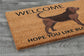Bloodhounds Door Mat, Welcome Bloodhounds Door Mats, Hope You Like Bloodhounds Coir Door Mats, Bloodhounds Outdoor Coir Mat