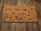 Space to Earth  Door Mat, Space Pattern Welcome Coir Door Mats, Funny Doormat, Welcome Outdoor Mat