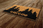 Welcome to Forest Door Mat, Forest  Welcome Coir Door Mats, Funny Doormat, Welcome Outdoor Mat