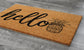 Hello Pineapple Door Mats, Hello  Pineapples Welcome Coir Door Mats, Pineapple Funny Doormat, Pineapple Hello Outdoor Coir Mat