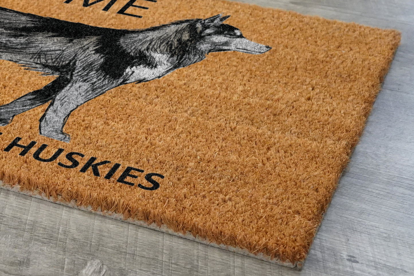 Huskies Door Mat, Welcome Huskies Door Mat Door Mats, Hope You Like Huskies Door Mat Coir Door Mats, Huskies Door Mat Outdoor Coir Mat
