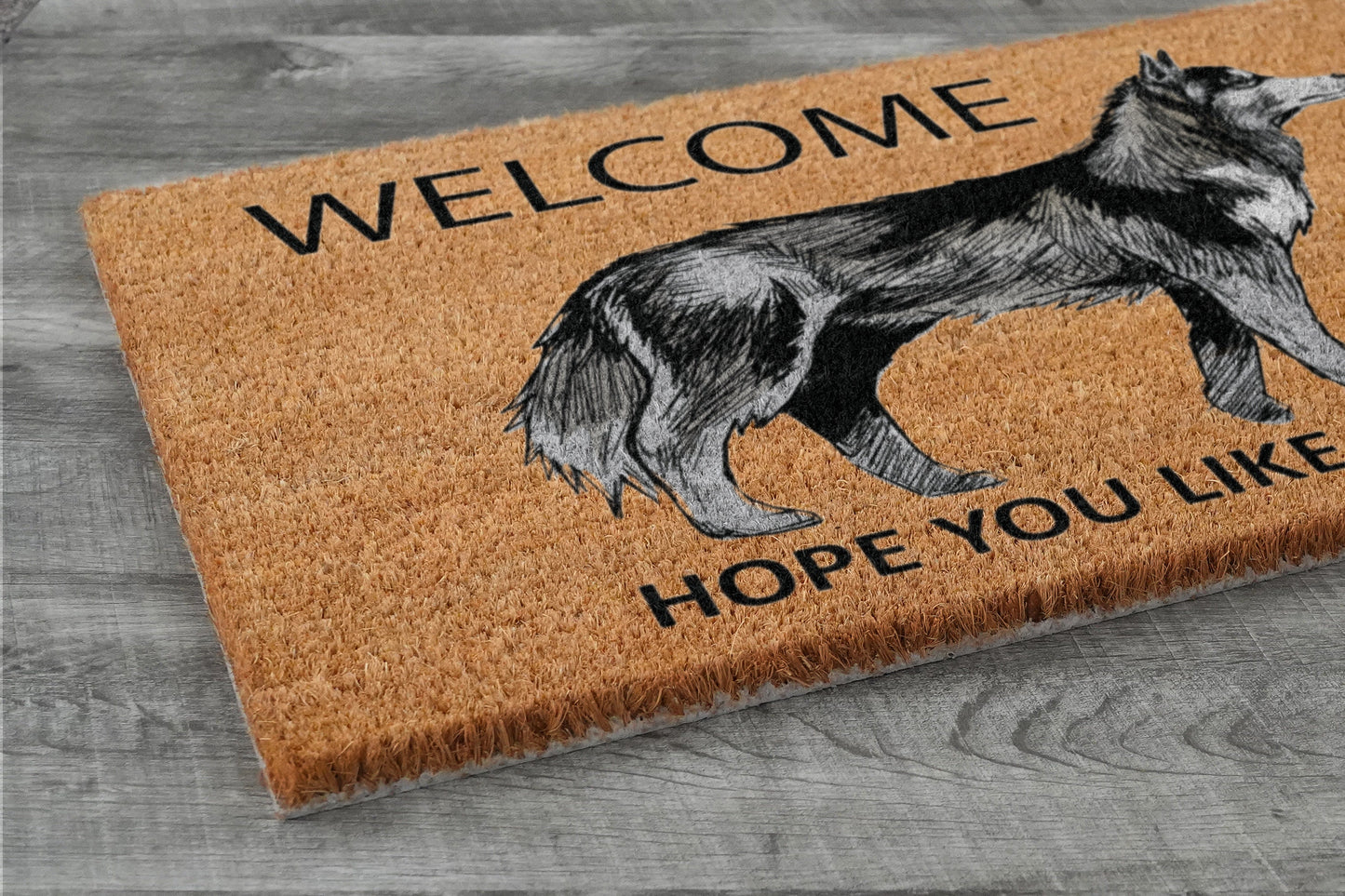 Huskies Door Mat, Welcome Huskies Door Mat Door Mats, Hope You Like Huskies Door Mat Coir Door Mats, Huskies Door Mat Outdoor Coir Mat