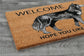 Huskies Door Mat, Welcome Huskies Door Mat Door Mats, Hope You Like Huskies Door Mat Coir Door Mats, Huskies Door Mat Outdoor Coir Mat