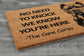 Cane Corso Door Mat, Cane Corso We Know You ARE Here Door Mats, Funny Doormat, Cane Corso Welcome Mats