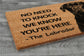 The Labrador Door Mat, Chocolate Labrador We Know You ARE Here Rottweiler Dogs Door Mats, Funny Labrador Doormat, Welcome Mats